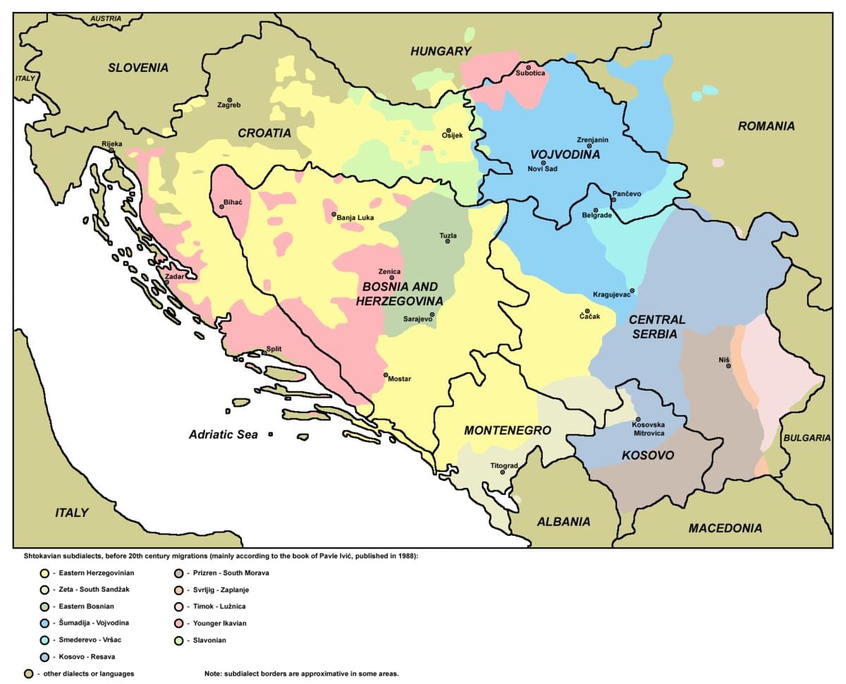 Mapa hača Bosni