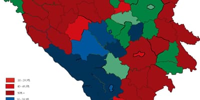 Bosni religija mapu