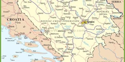 Mapa Bosni put
