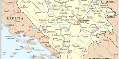 Mapa Bih turističke