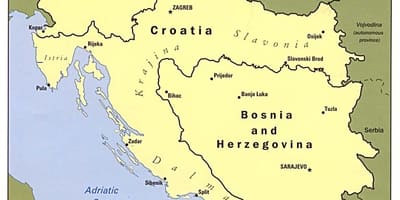 Mapa Bih i okolne države